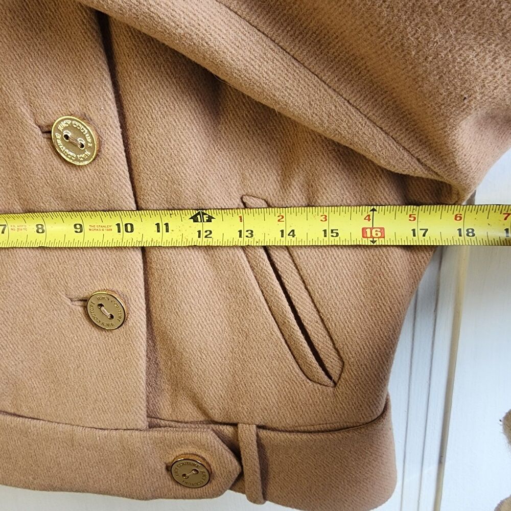 NEW Juicy Couture - Sweet Camel Jane Wool Blend Jacket - Size Small - Picture 8 of 12